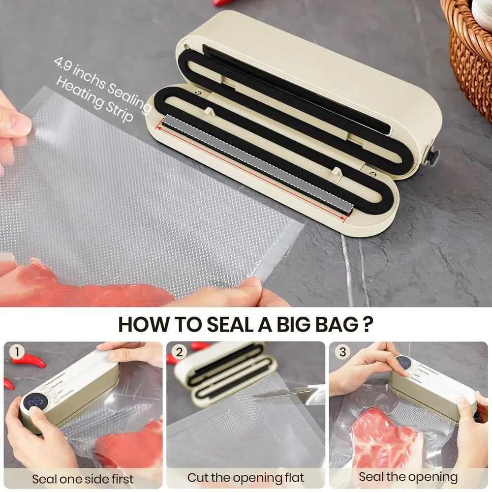 BowLift | 3-in-1 cordless mini vacuum sealer – keep food fresh & more