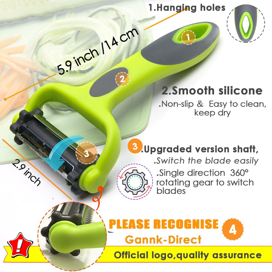 BowLift | 3-in-1 Vegetable Peeler with Julienne Blade