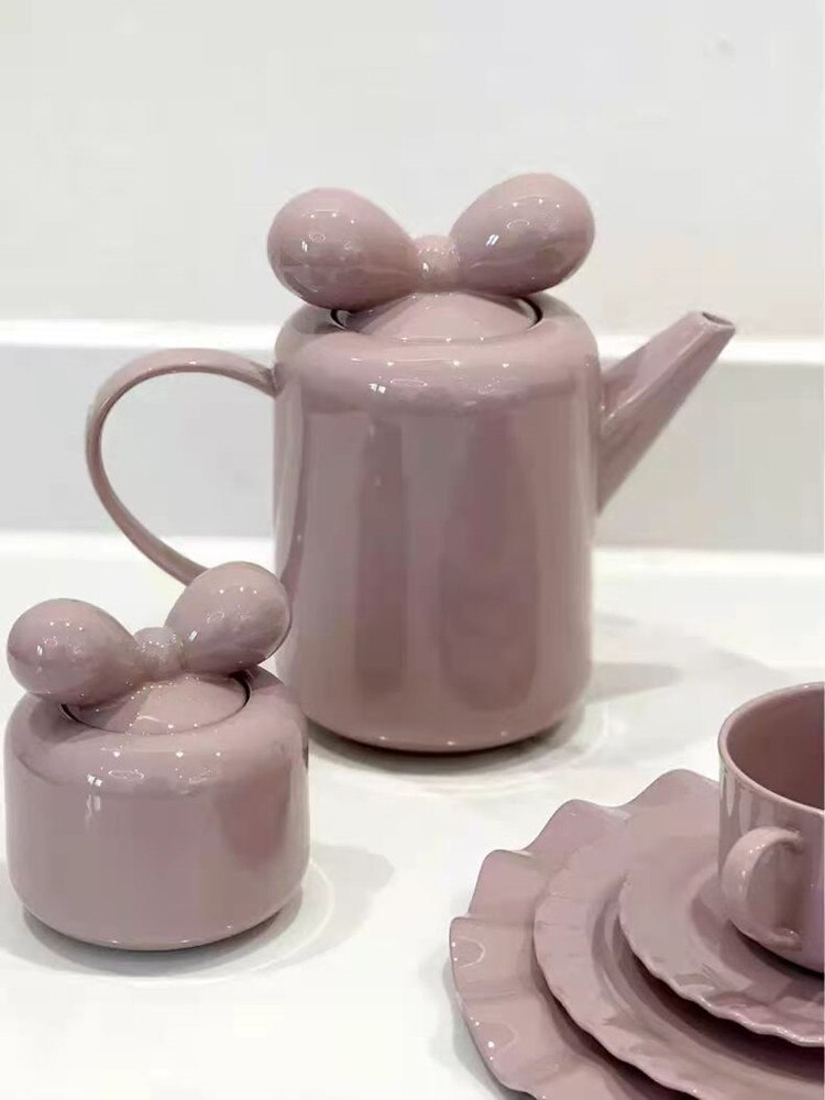 BowLift | Bow Knot Design Porcelain Tea Pot
