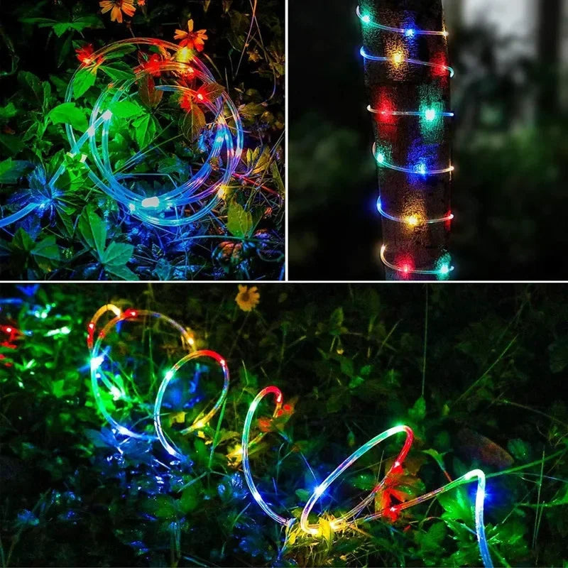 BowLift | LED Solar String Lights - Outdoor Waterproof Lights for Christmas, Garden, Lawn, Trees, Fence, and Pathway Decor
