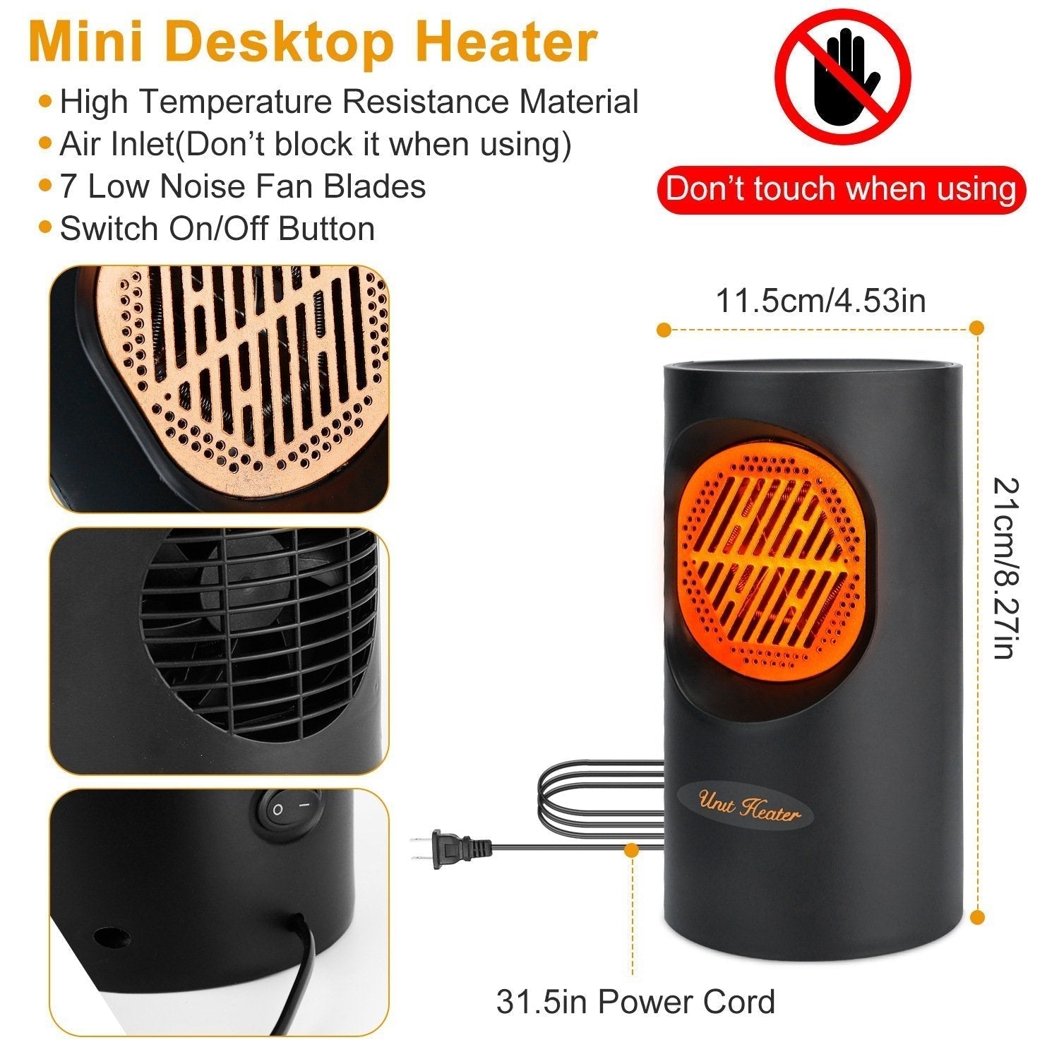 BowLift | 300W Portable Electric Mini Heater