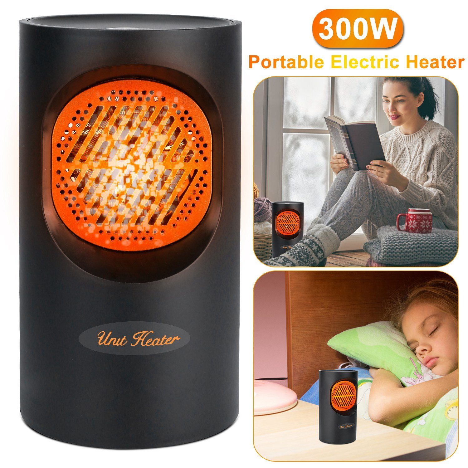 BowLift | 300W Portable Electric Mini Heater