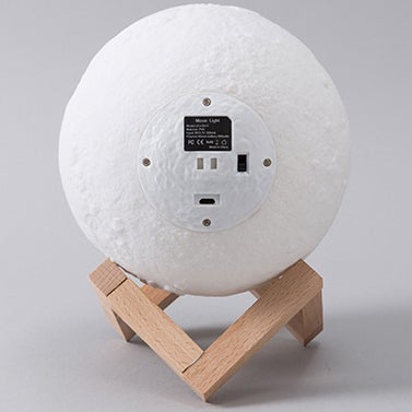 BowLift | Creative Mini Rechargeable 3D Printed Moon 1-Light LED Table Lamp