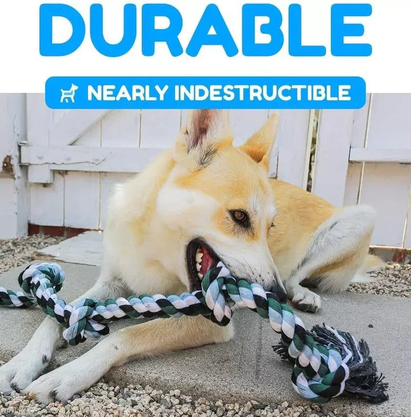 BowLift | Indestructible 6 Knot Dog Rope Toy