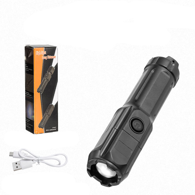 BowLift | High-Power LED Flashlight with Zoom Rechargeable USB Camping Lamp