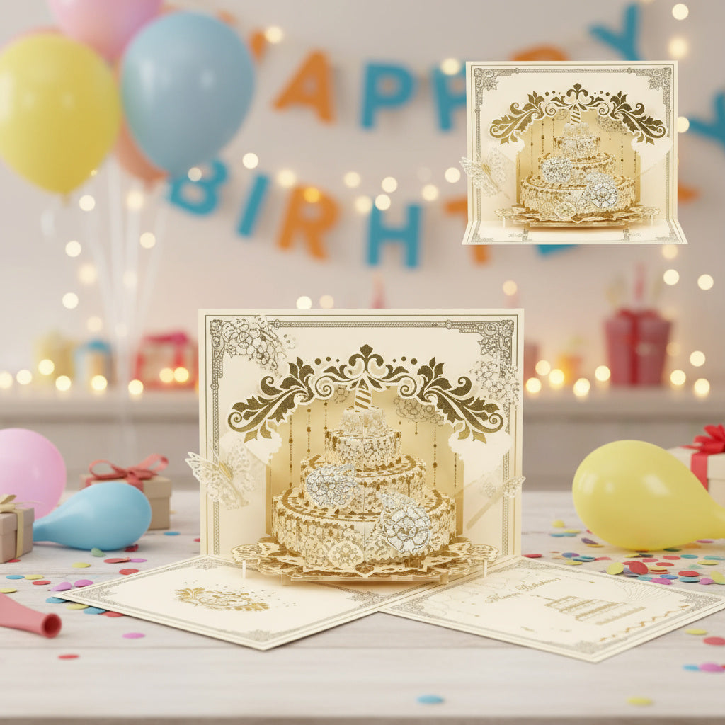 BowLift | Illuminated Pop Up Birthday Gift Card