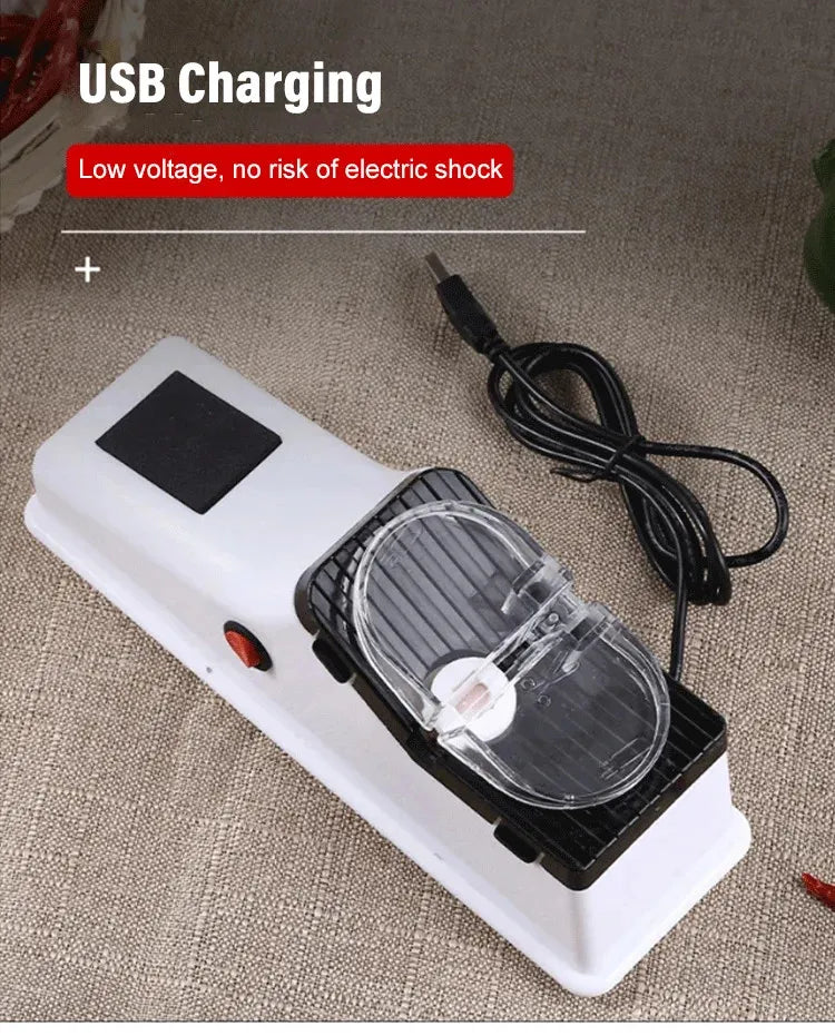 BowLift | Electric Knife Sharpener | Double-Sided | 5-Second USB Rechargeable Blade Restorer