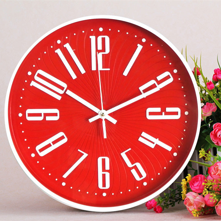 BowLift | Large Letter Classroom Silent Clock 30 cm Battery Operated