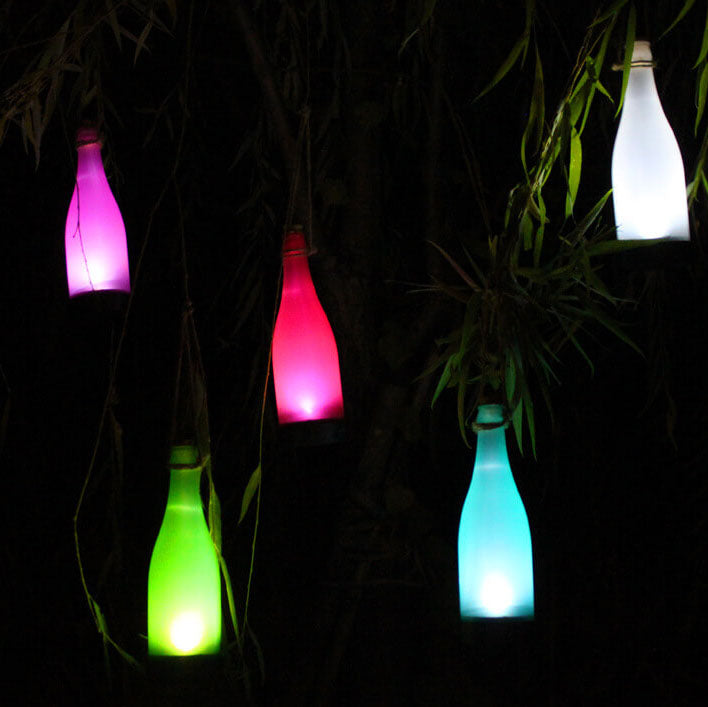 BowLift | 5 Piece Solar Wine Bottle Light Outdoor Decoration Plastic LED Hanging Light