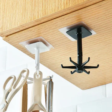 BowLift | 360° Rotating Self-Adhesive Utility Hook