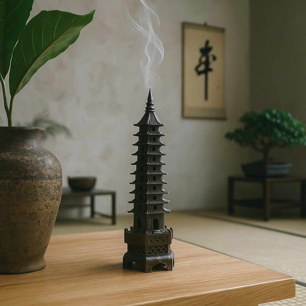 BowLift | Zen Tower-Style Smoke Waterfall Incense Burner