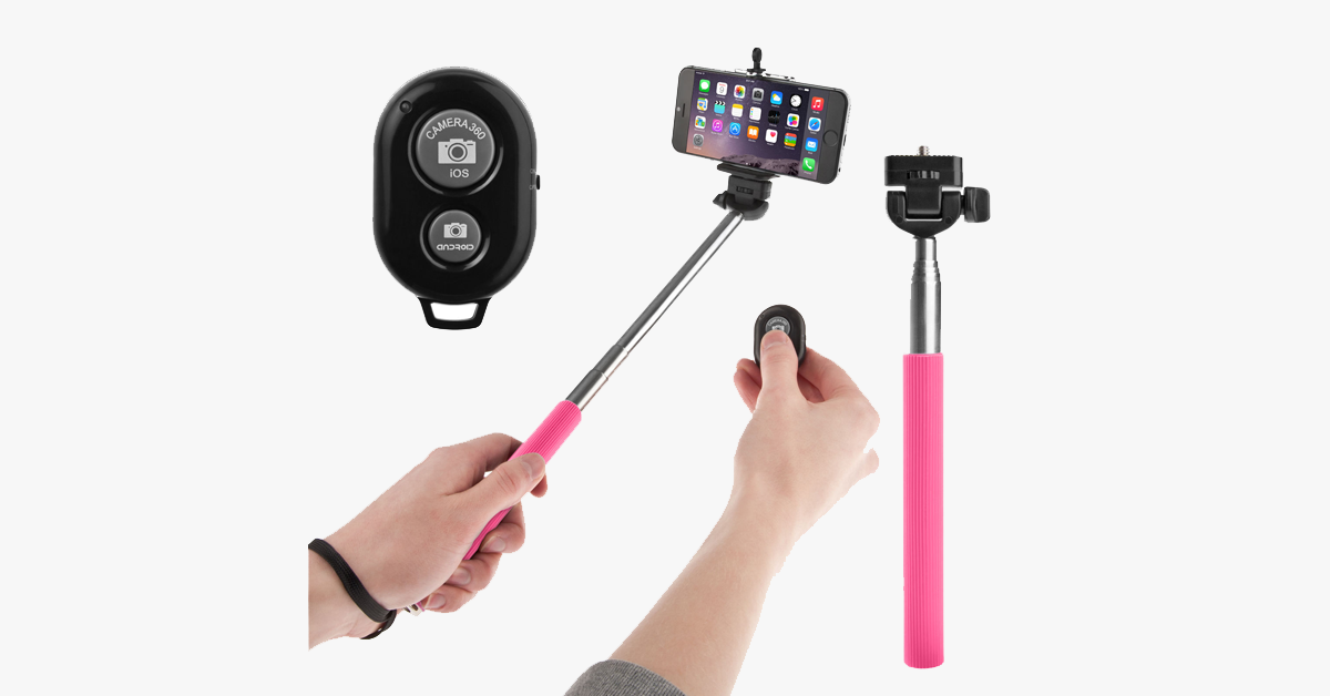 BowLift | Selfie stick with remote control Bluetooth trigger – Take photos like never before!