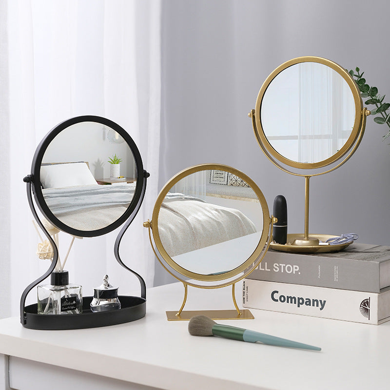 BowLift | Creative Metal Vanity Mirror with Multifunctional Jewelry Storage