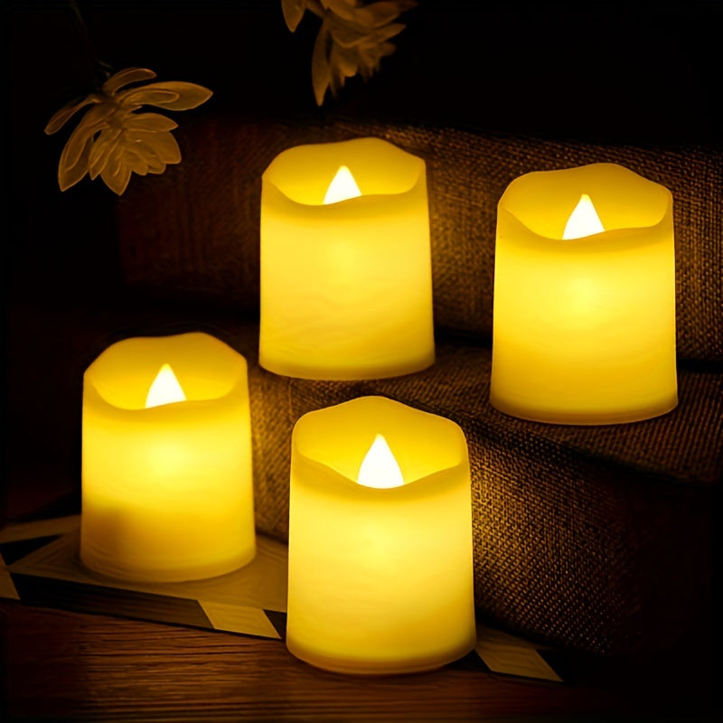 BowLift | GlowFlicker - 24/50/100 Pack Flameless LED Tea Lights for Romantic Ambiance