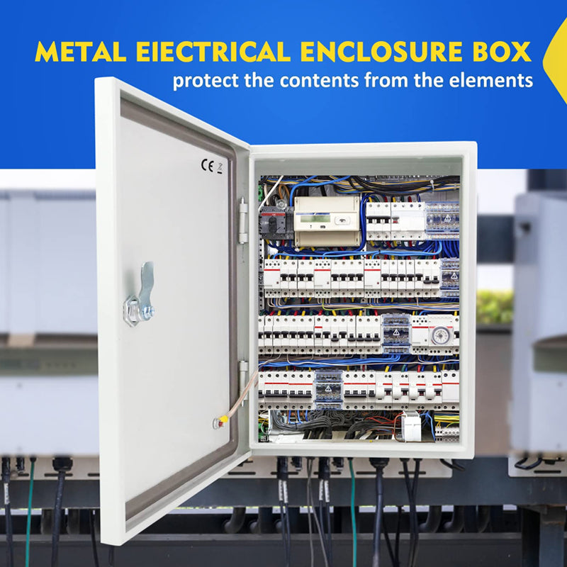 BowLift | 12" x 10" x 6" Electrical Enclosure Steel Electrical Junction Box NEMA 4X IP66 Enclosure Box