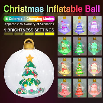 BowLift | Inflatable Outdoor Christmas Ball With Lights (LED)