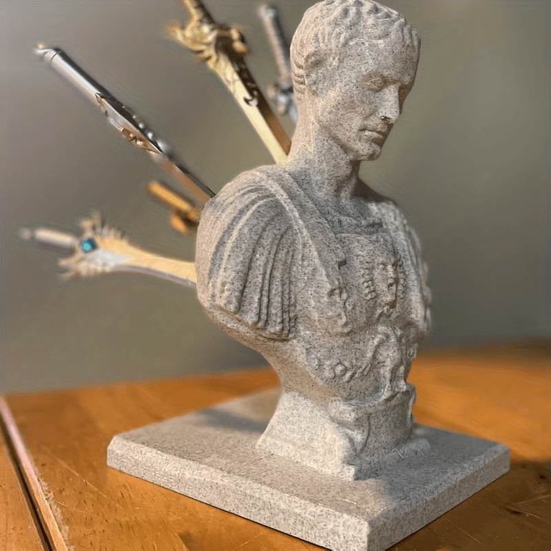 BowLift | Julius Caesar Desk Pen Holder Vintage History Office Accessory