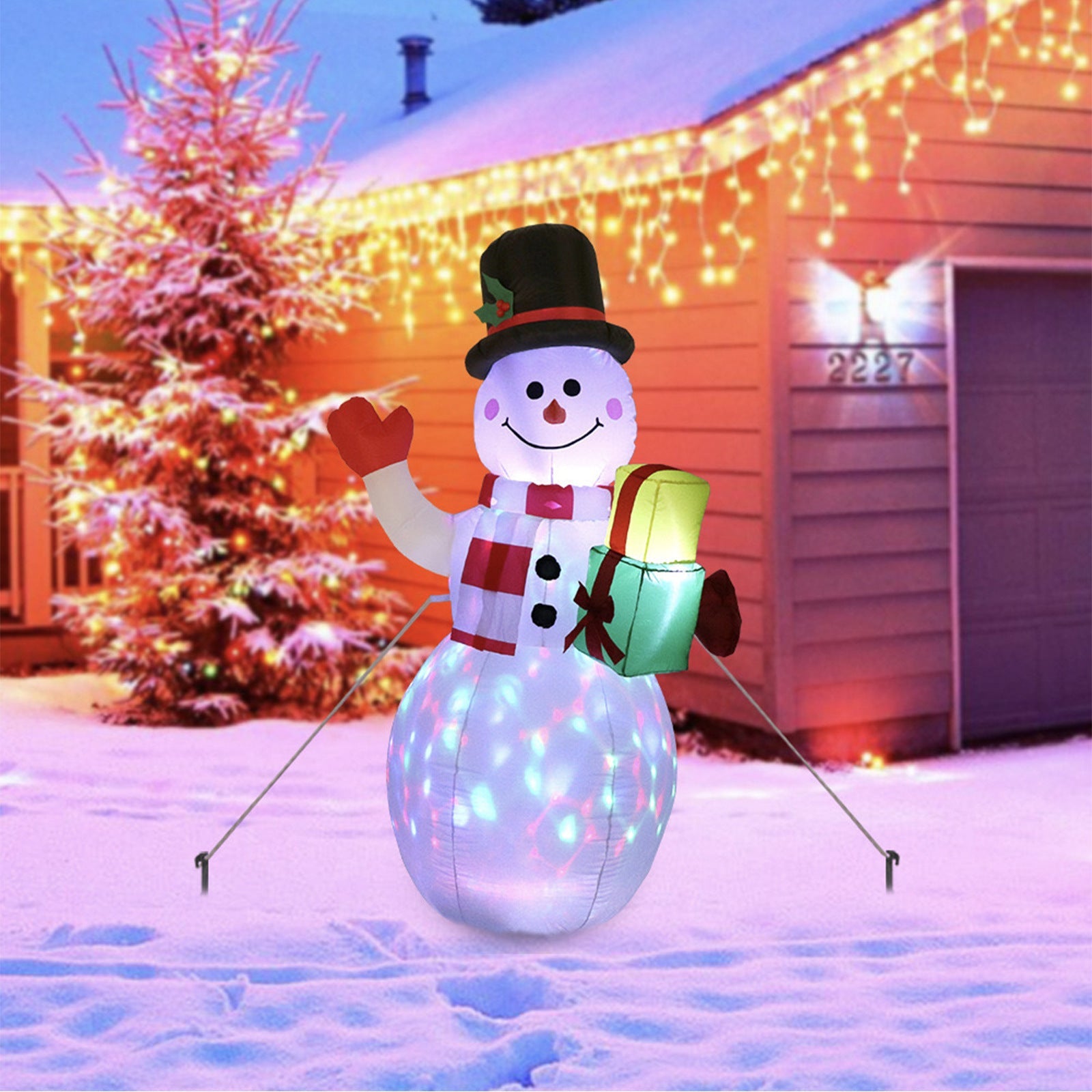BowLift | Christmas Ornament Decoration – Snowman or Christmas Tree with Lighting