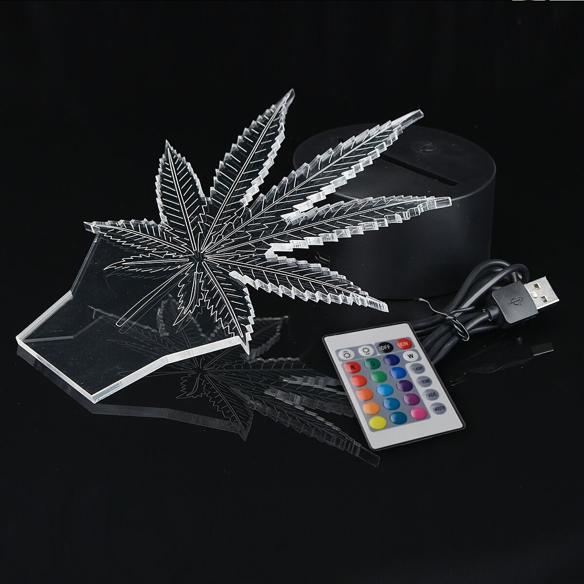 BowLift | GlowBud - 3D Hemp Leaf Lamp