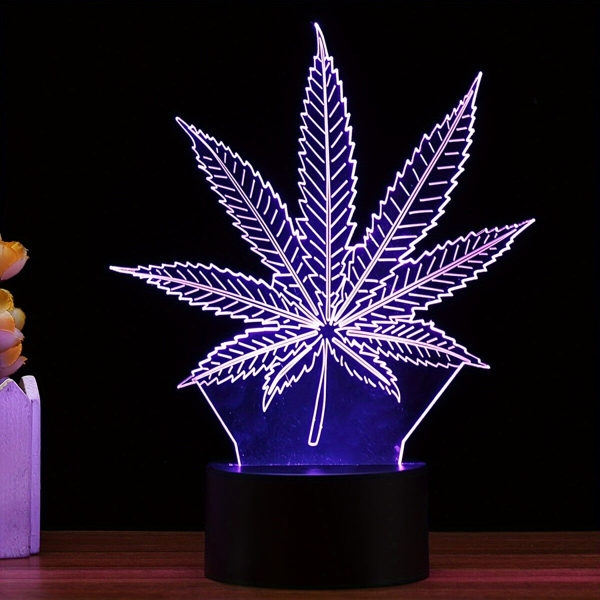 BowLift | GlowBud - 3D Hemp Leaf Lamp
