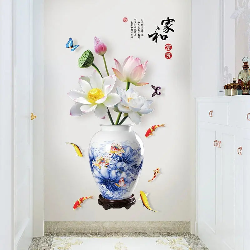 BowLift | 3D Wall Sticker Vase – Large Decor Made of Eco-Friendly PVC