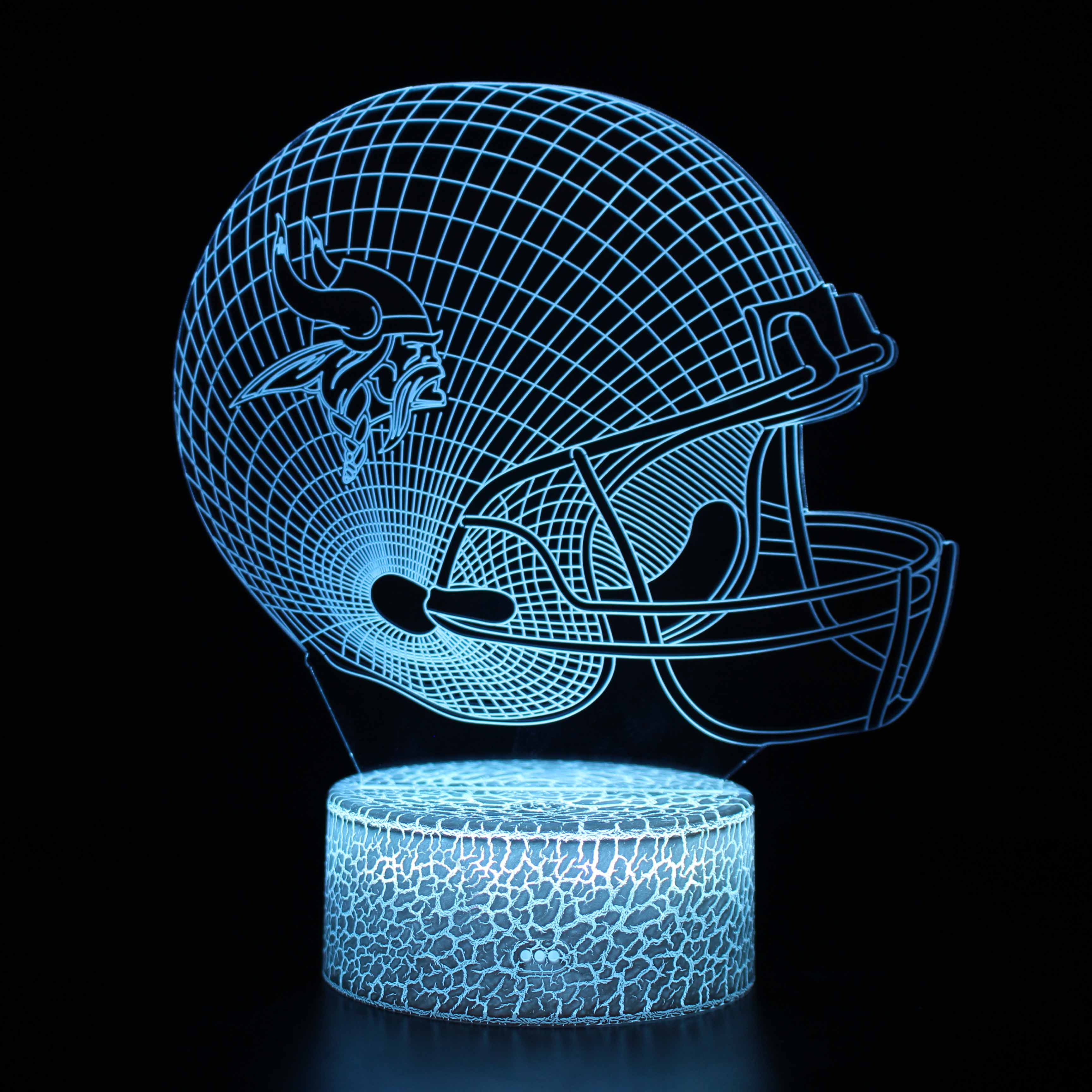 BowLift | Minnesota Vikings Football Helmet 3D Optical Illusion Lamp