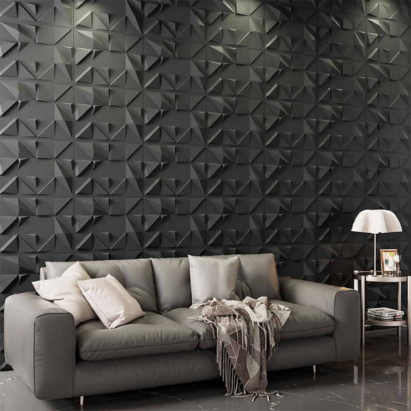 BowLift | 15.7" x 11.8" 3D Wall Panels, 24 Pieces Modern Interior Decorative Wall Panels Geometric Texture Wall Tiles for Living Room Hotel Office 31 Square Feet