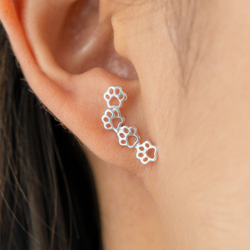BowLift | Paw prints on my heart earrings