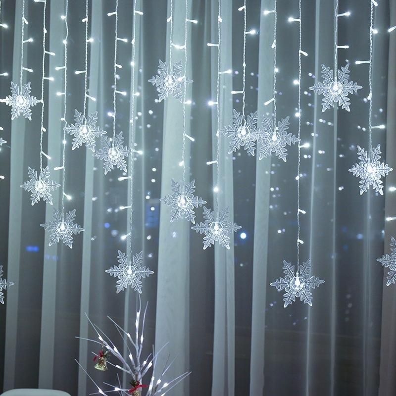 BowLift | Curtain Snowflake LED String Lights