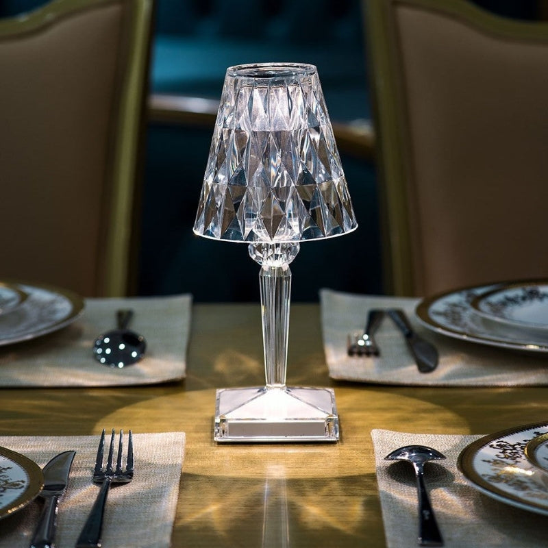BowLift | Crystal Table Lamp with Touch Control - LumeCrystal