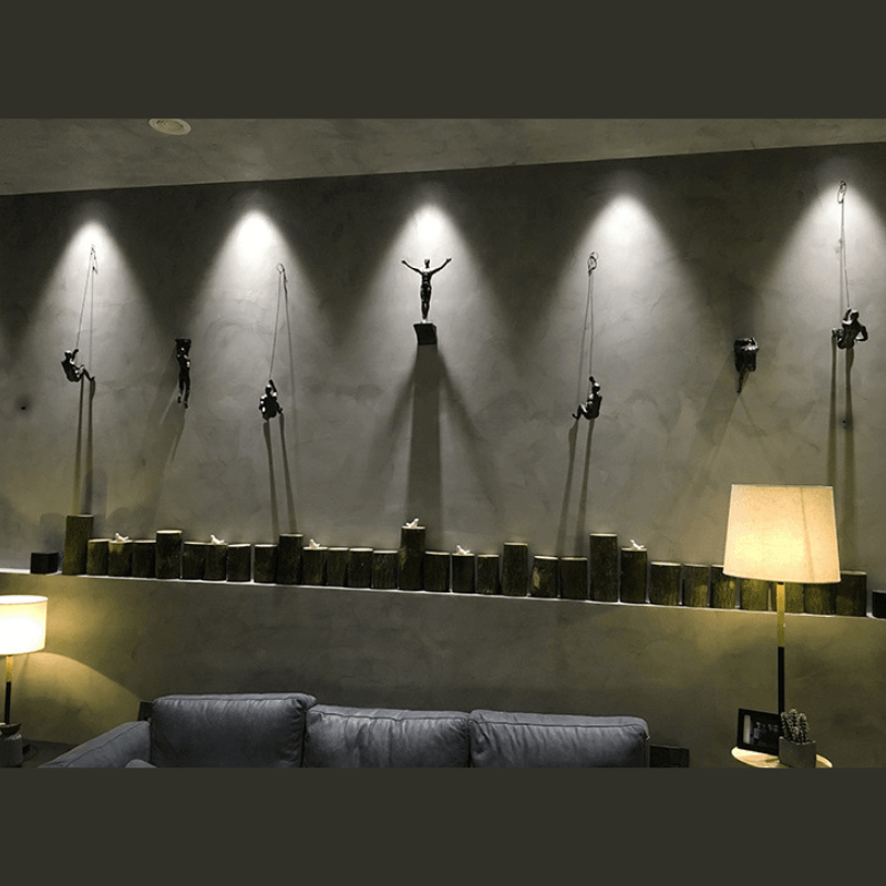 BowLift | Climbing Man Wall Art Set of 3