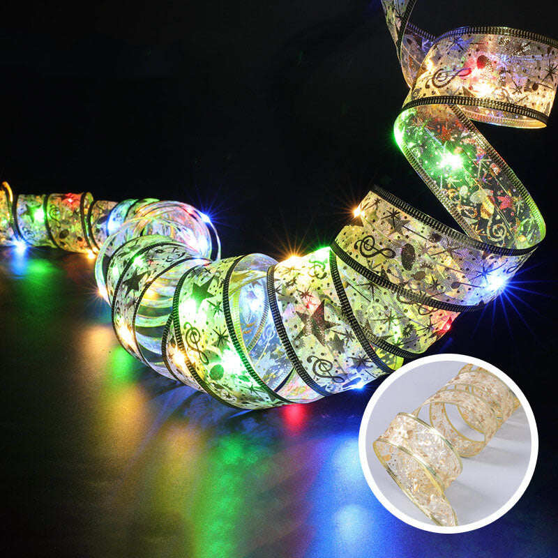 BowLift | Christmas Tree Decoration Ribbon Gift LED String Lights