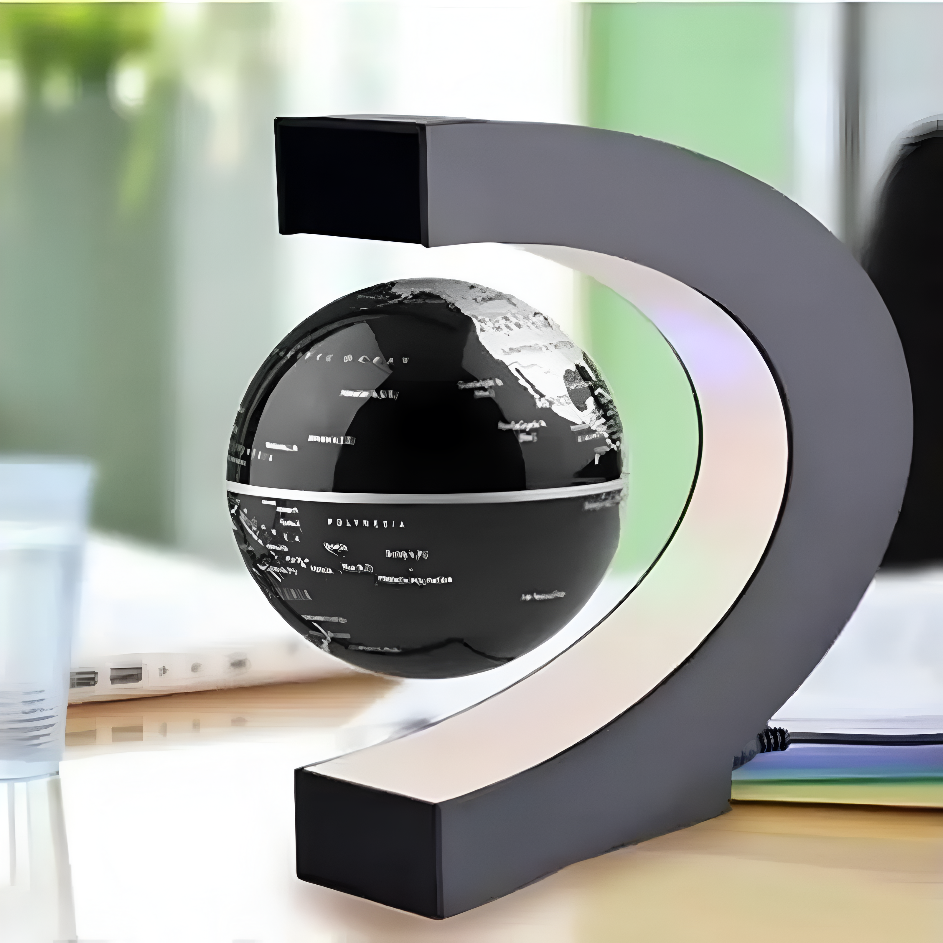 BowLift | Armstrong | Magnetic Levitation Floating Globe Lamp with LED World Map