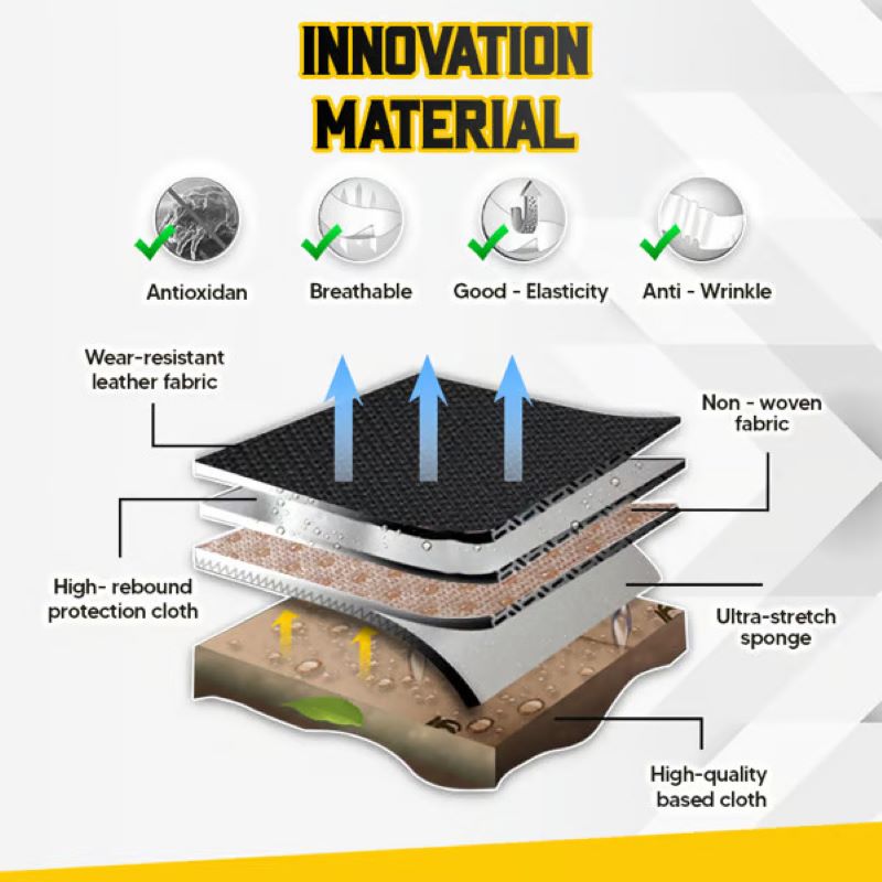 BowLift | Breathable non-slip viscose filament car seat cover!