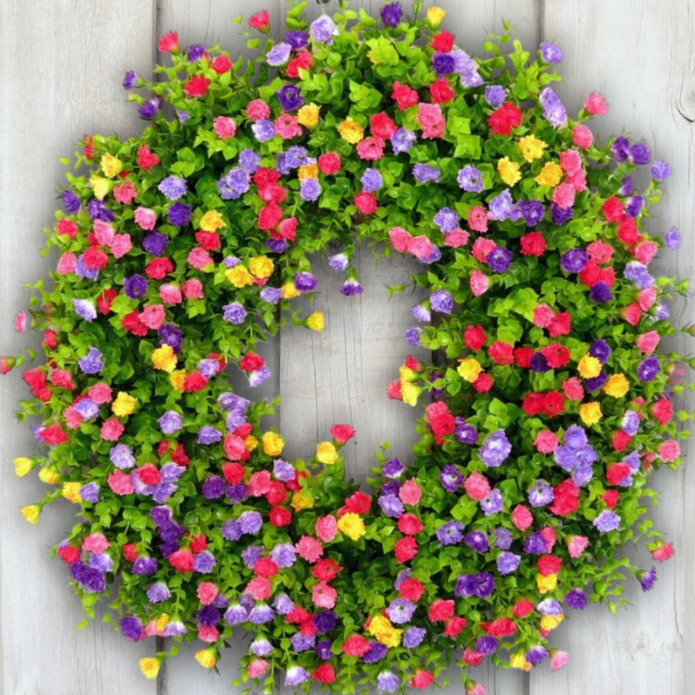 BowLift | Farmhouse Colorful Cottage Wreath