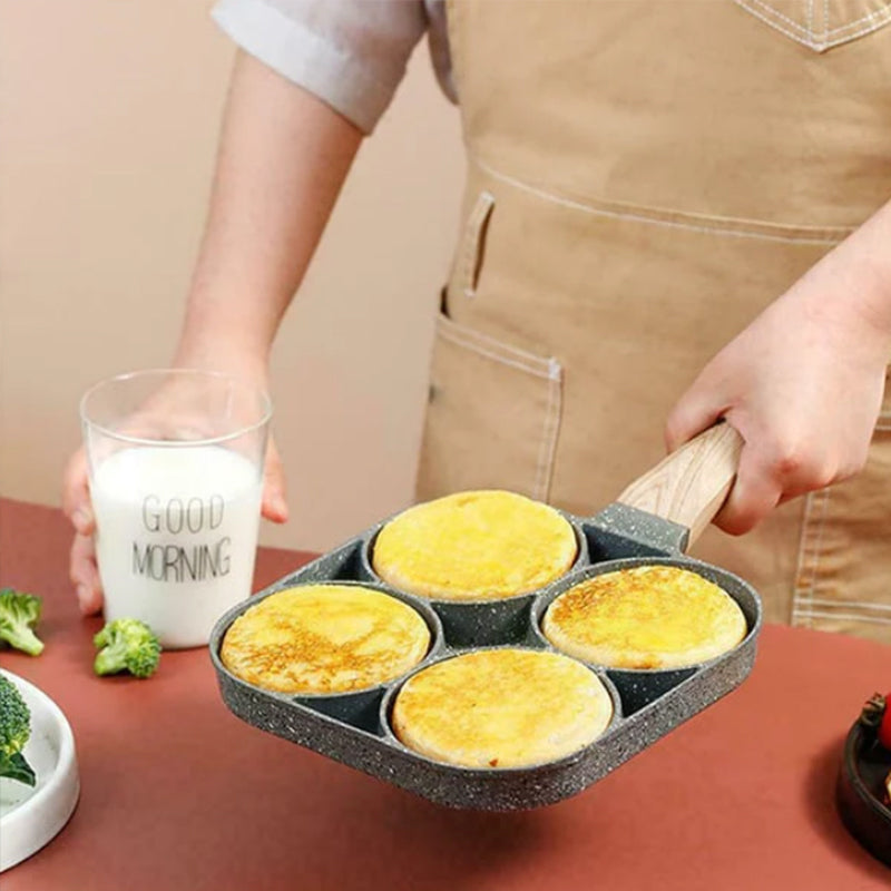 BowLift | Four-hole egg pan, breakfast omelette household frying pan non-stick pan