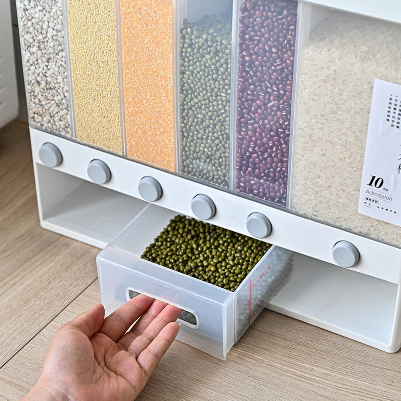 BowLift | Wall-Mounted Automatic Kitchen Grain Rice Storage Tank
