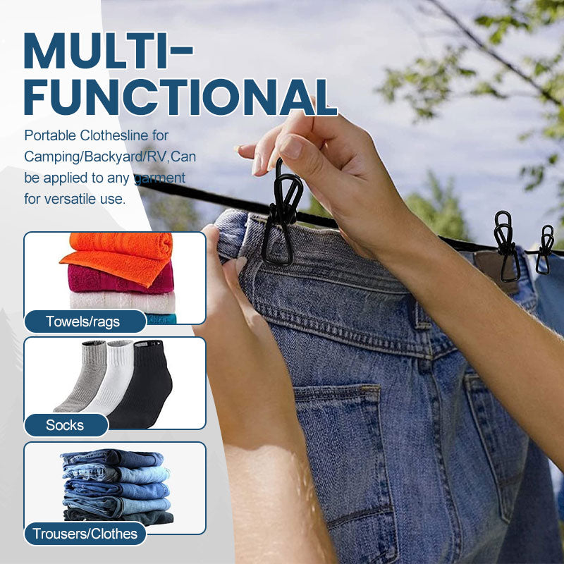 BowLift | Portable elastic travel clothes rack