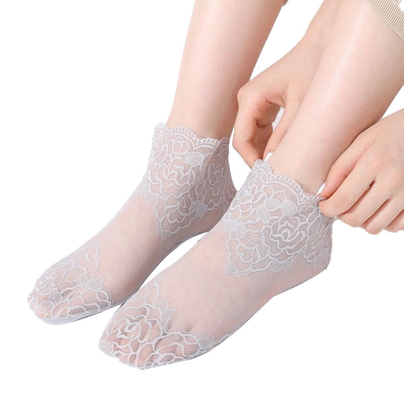 BowLift | Ladies Fashion Lace Socks (6 Pairs)