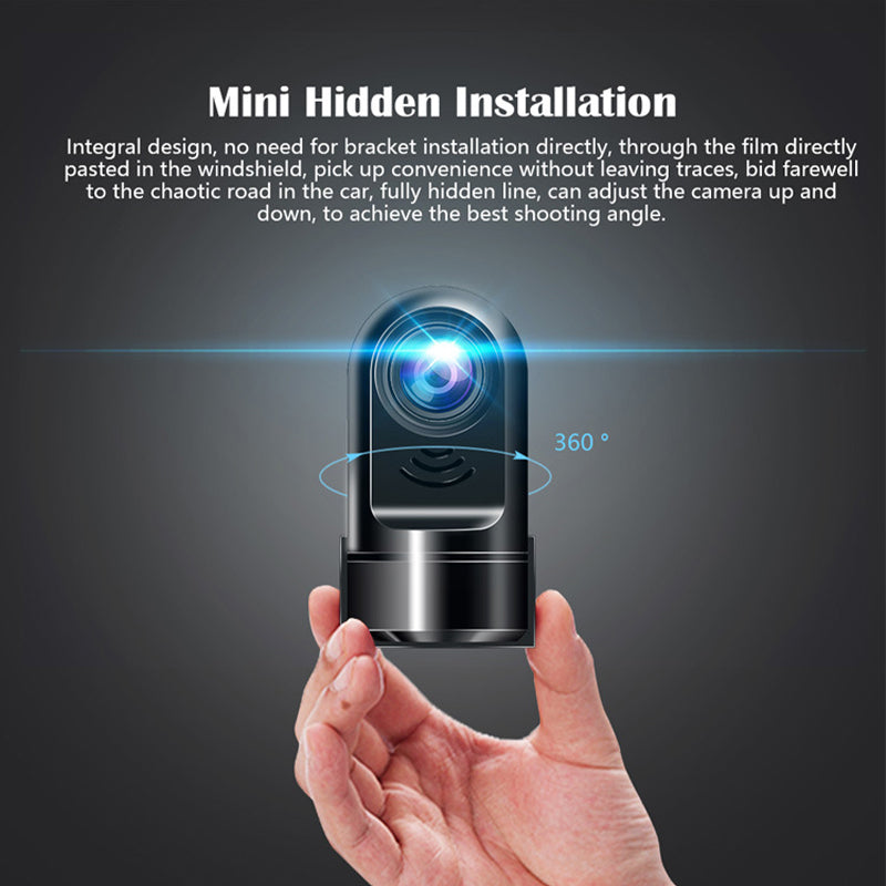 BowLift | 1080P HD 360° Rotating Mini ADAS Dashcam