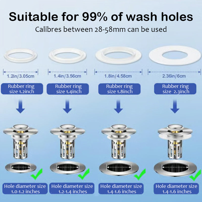 BowLift | 2-in-1 Bathroom Pop-Up Sink Stopper