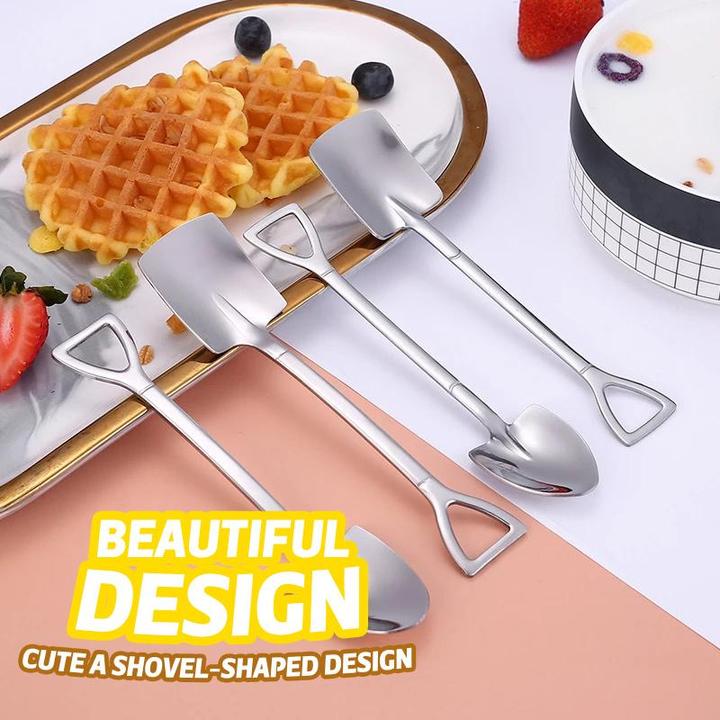 BowLift | Creative Dessert Ice Cream 304 Stainless Steel Spade Spoon