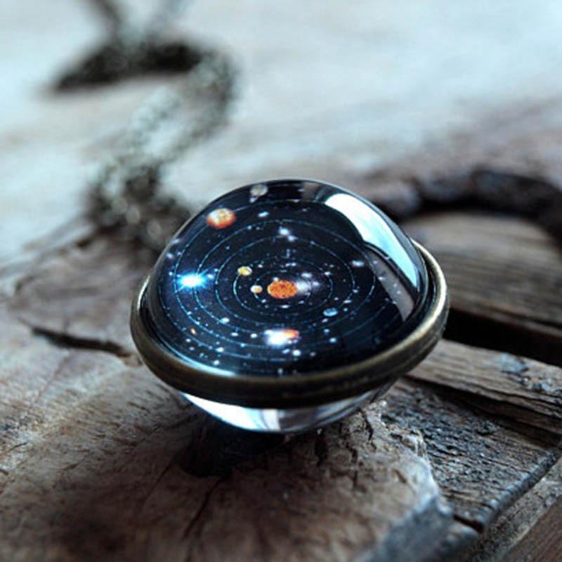 BowLift | Double-Sided Glass Galaxy Necklace