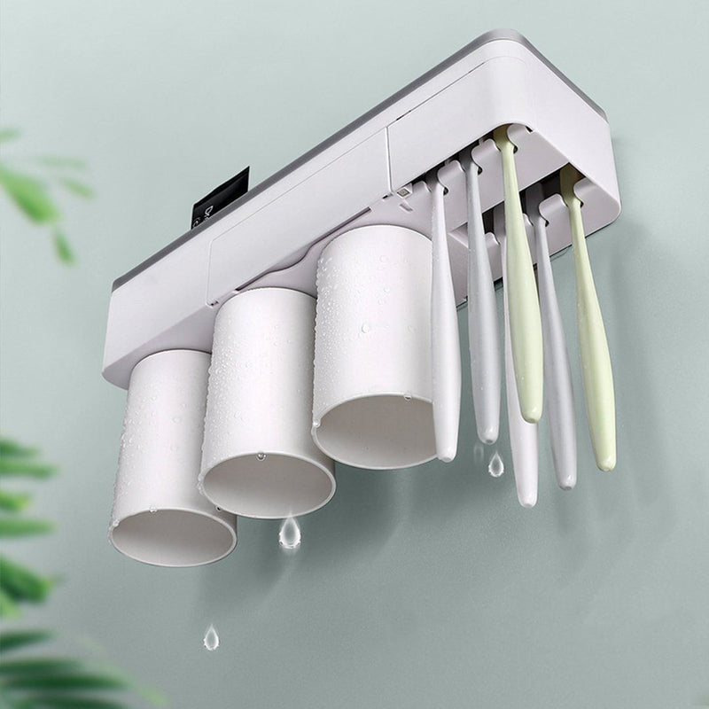 BowLift | Practical toothbrush holder set with toothpaste dispenser