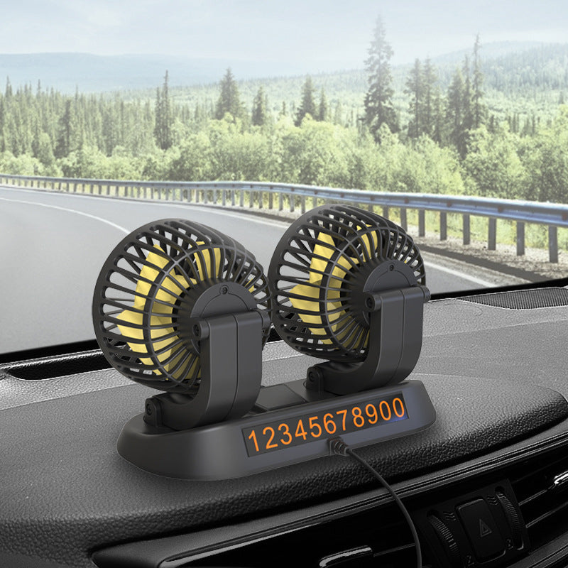 BowLift | Dual Head Car Auto Cooling Air Circulator Fan