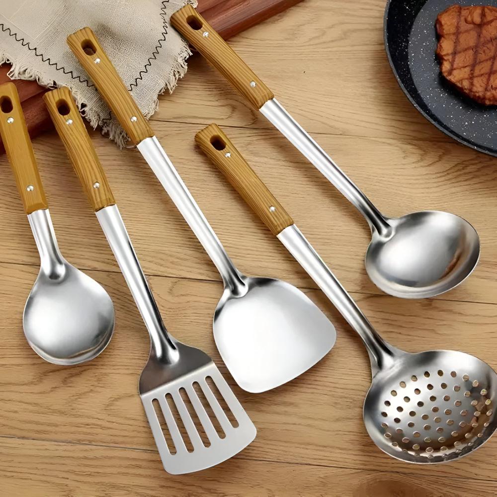 BowLift | Classic Stainless Steel Kitchen Utensil Set (5 Sets)