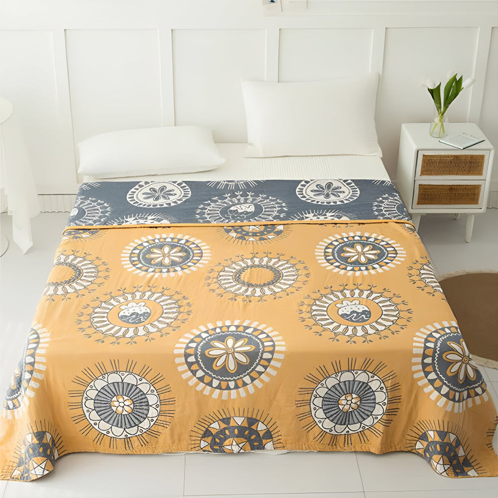BowLift | Blossom Radiance Circle Cotton Blanket