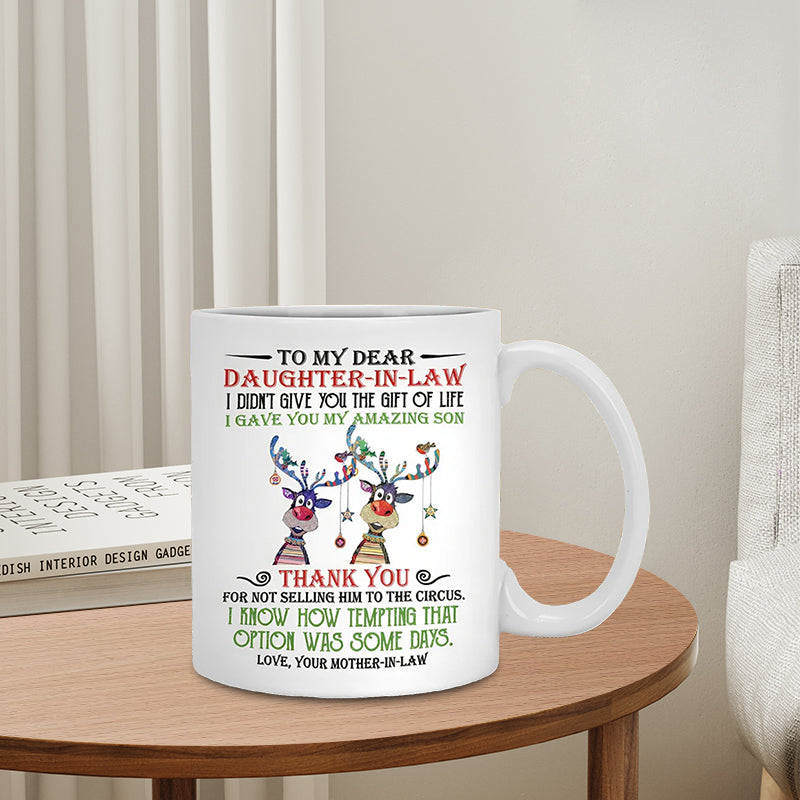 BowLift | I have given you my amazing son - Best gift for daughter-in-law mugs
