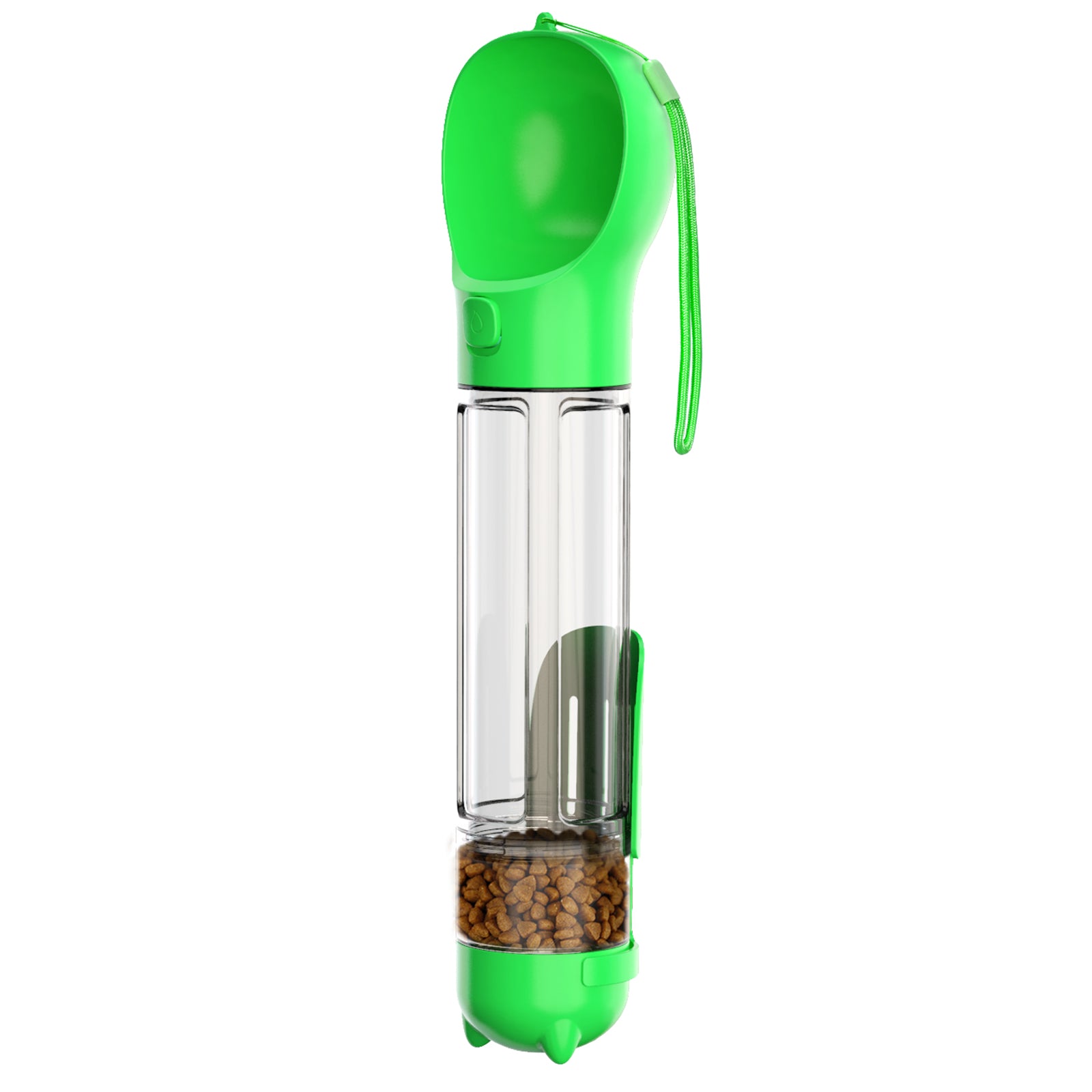 Portable 500ml Pet Water Bottle with Food Compartment & Bag