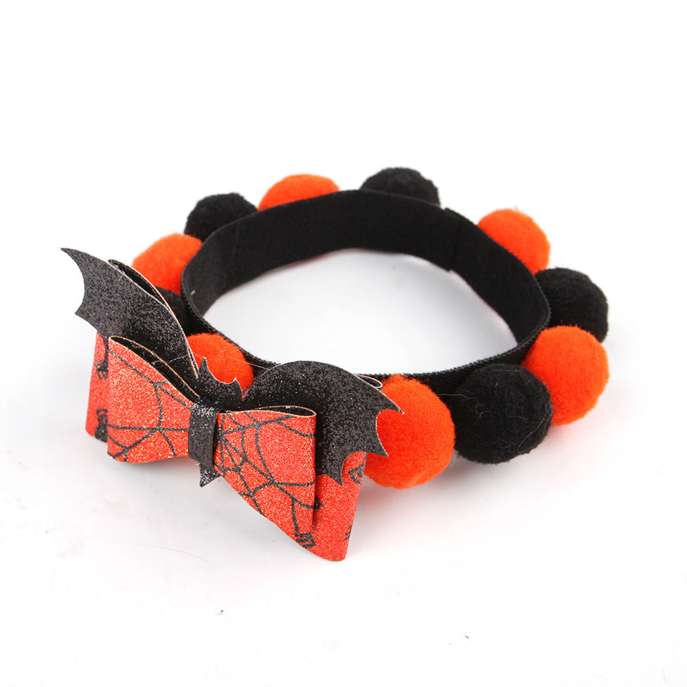 BowLift | Halloween Pet Collar – Adjustable Dog and Cat Neck with Pumpkin and Skull Designs